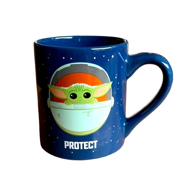 Star Wars The Mandalorian The Child 14 oz. Ceramic Mug Baby Yoda Grogu NWOB - Picture 2 of 5